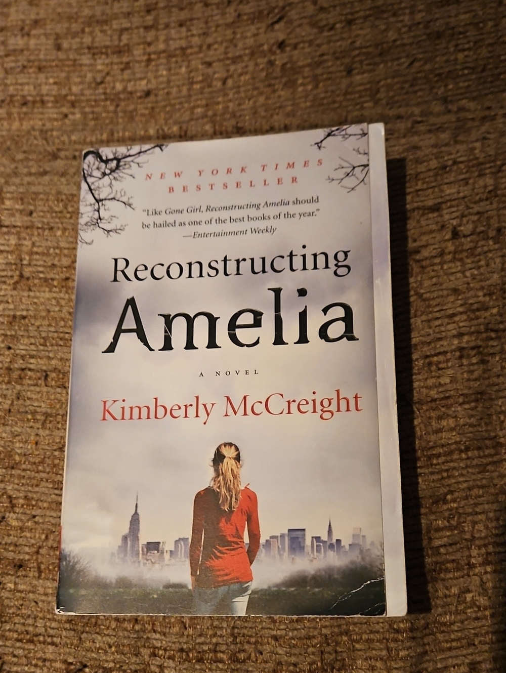 Reconstructing Amelia by - White Cover with Red Accent